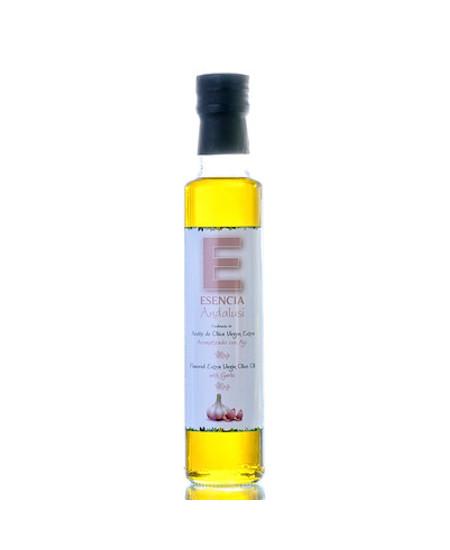 Aceite de Oliva Virgen Extra Aromatizado con Ajo 250 ml Esencia Andalusí