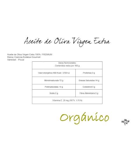 Variedades Aceite de Oliva Virgen Extra Bio Ecológico Certificado SHC Esencia Andalusí