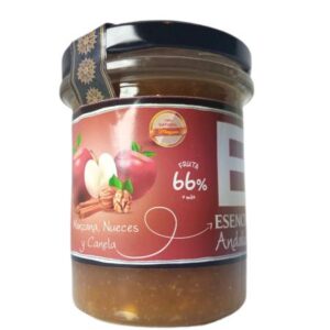 Mermelada Casera de Manzana, Nueces y Canela en tarro de cristal de 240 gr Esencia Andalusí