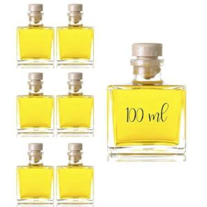 Variedad Botella cuadrada de cristal vacía 100ml Esencia Andalusí