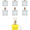 Variedad Botella decorativa de cristal Cuadrada 100 ml Esencia Andalusí