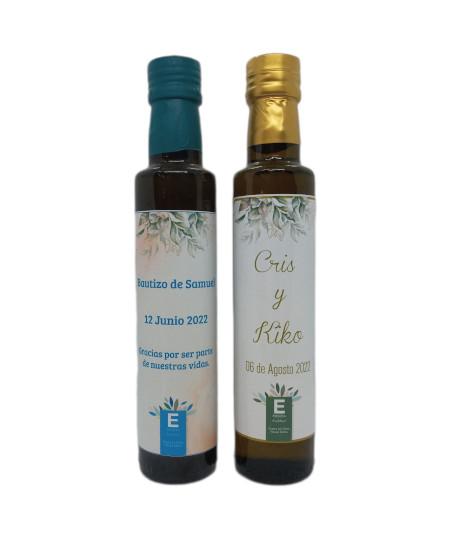 Botellas para regalo de distintos tamaños con Aceite de Oliva Virgen Extra Esencia Andalusí