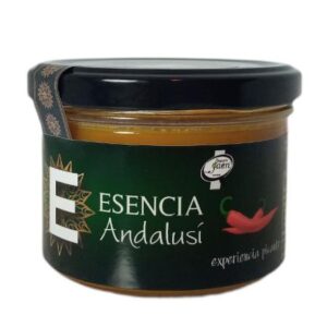 Variedad Mousse de Aceite de Oliva Virgen Extra al Chili Picante en tarro de vidrio de 180gr Esencia Andalusí