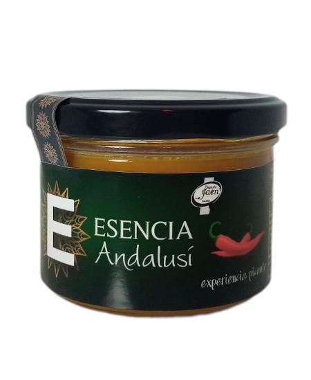Variedad Mousse de Aceite de Oliva Virgen Extra al Chili Picante en tarro de vidrio de 180gr Esencia Andalusí