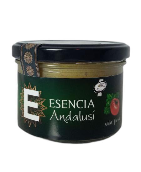 Variedad Mousse de Aceite de Oliva Virgen Extra al Tomate y Albahaca en tarro de vidrio de 180gr Esencia Andalusí