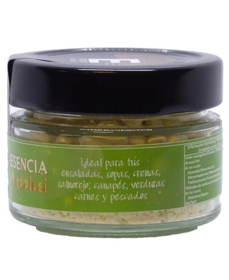 VariedadPolvo de Aceite de Oliva Virgen Extra y Albahaca 50gr en tarro de cristal Esencia Andalusí