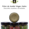 Variedades Polvo de Aceite de Oliva Virgen Extra 50gr en tarro de cristal Esencia Andalusí