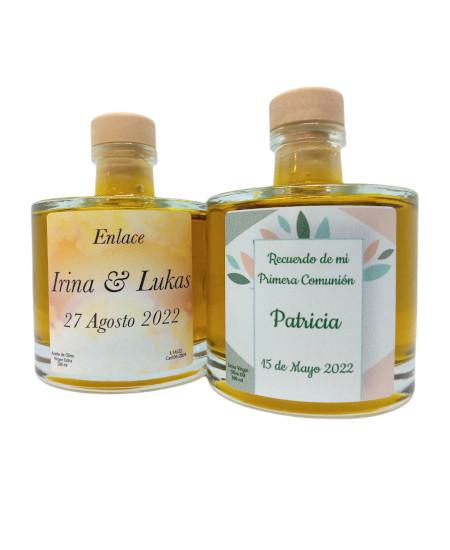 Botellas para regalo Redondas 100ml Aceite de Oliva Virgen Extra Esencia Andalusí