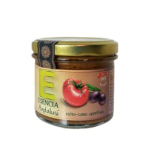 Variedad Paté Casero de Aceituna Negra y Almendra Tapenade 110gr con Aceite de Oliva Virgen Extra Esencia Andalusí