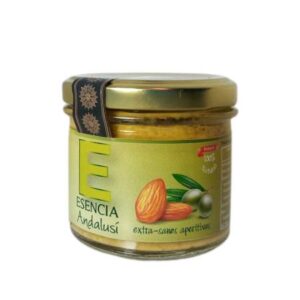 Variedad Paté Casero de Aceituna Verde y Almendra Tapenade 110gr con Aceite de Oliva Virgen Extra 110gr Esencia Andalusí