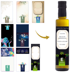 Botella dórica personalizada AOVE