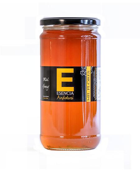 Miel Natural de varios sabores en tarro de cristal de 1kg Esencia Andalusí
