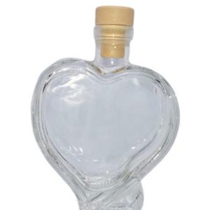 Variedad Botella decorativa de cristal Corazón 100 ml Esencia Andalusí