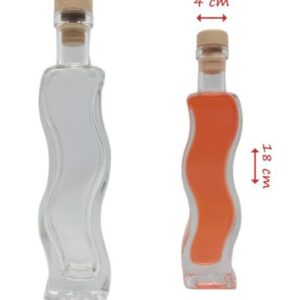 Variedad Botella decorativa de cristal Onda 100 ml Esencia Andalusí