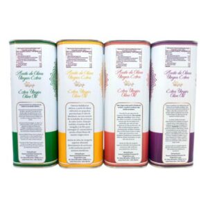 Distintas variedades Virgen Extra: pack 4 latas de 1L Esencia Andalusí