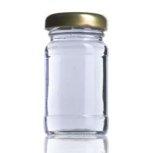 Tarro de vidrio de 60 ml redondo con tapa a rosca, vacío Esencia Andalusí