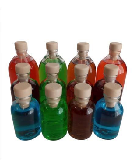 Especias Aromas Aceites Bodas Botellas de Vidrio Pequeñas con Tapones de Corcho Frascos de Muestra para Decoración de DIY LYTIVAGEN 40 PCS Botellas de Cristal de 20 ml 