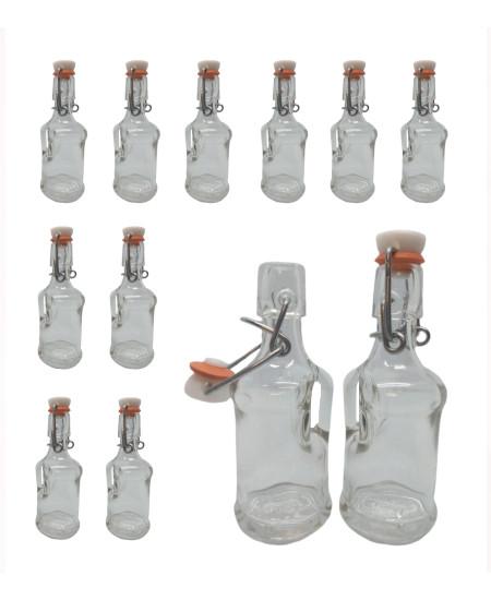 Botellas de cristal con tapón mecánico y asa agarradera de 40 ml Esencia Andalusí