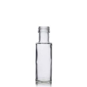 Botellas de vidrio Dórica Transparente 500ml, 250ml o 100ml (12/6unidades)