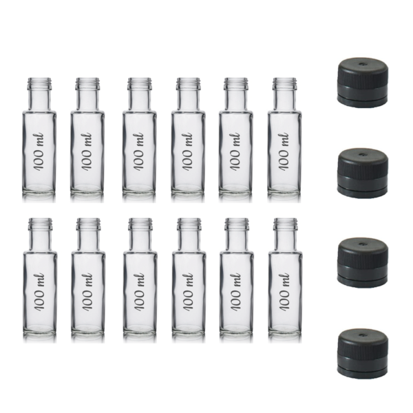Botellas de vidrio Dórica Transparente 500ml, 250ml o 100ml (12/6unidades) - Imagen 5