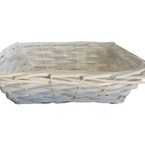 ● Bandeja blanca mediana forrada. Medidas: 39 x 27 x 8,5 cm. ● MÚLTIPLES USOS. Ideal para conservar en su lugar todo aquello que necesites ya sea en un armario, estantería o en el baño ● IDEAS: Ideal para hacer manualidades, creando tu propia cesta de productos, organizador de leña, mantas u objetos. ● Crea maravillosas decoraciones con estas cestas de mimbre o utilízalas como un regalo original. ● Producto de España, Jaén. Visita nuestra Tienda, Esencia Andalusi