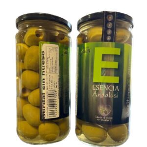 Aceitunas Gordal Sin Hueso 700 gr en tarro de cristal.