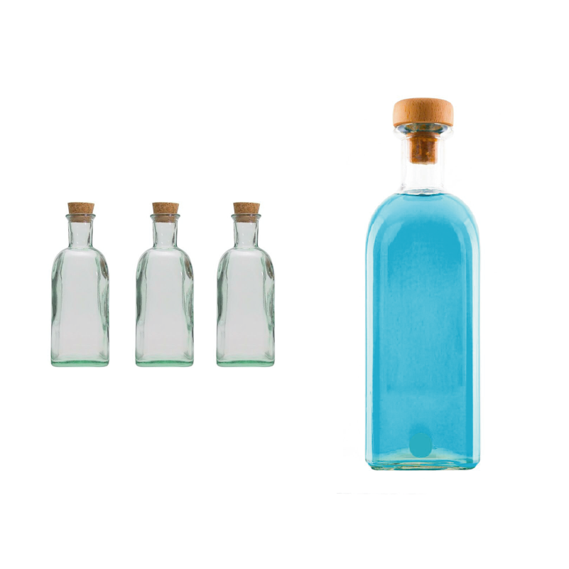 Botella de vidrio Frasca 250ml tapón vertedor 6/12 uds - Imagen 2